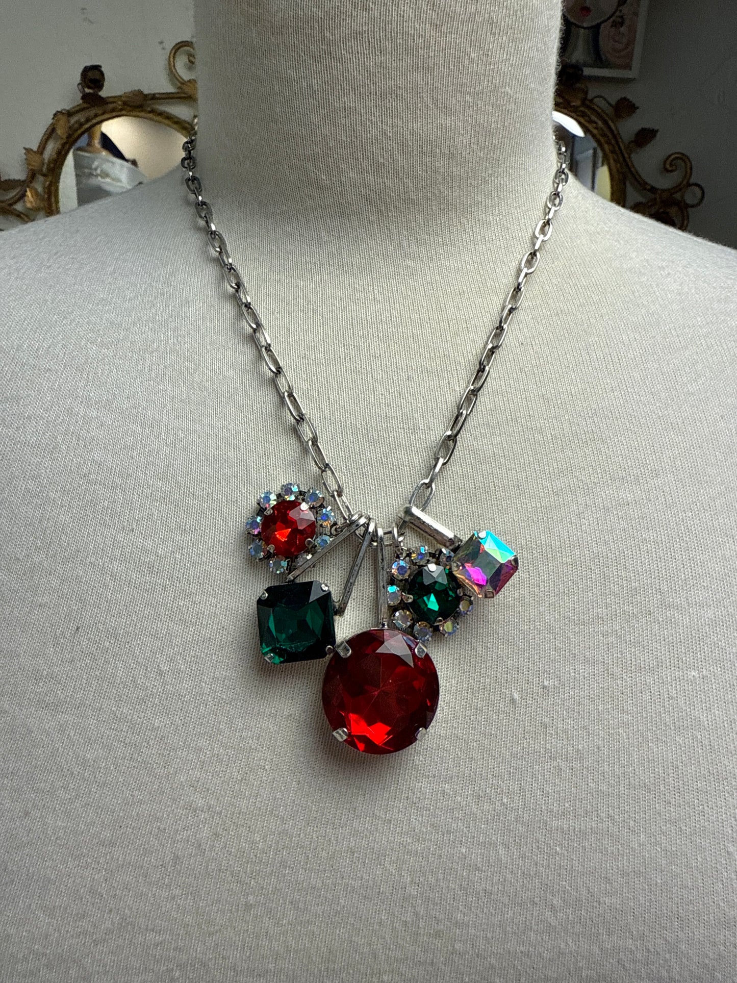 Christmas 5 Charm Necklace