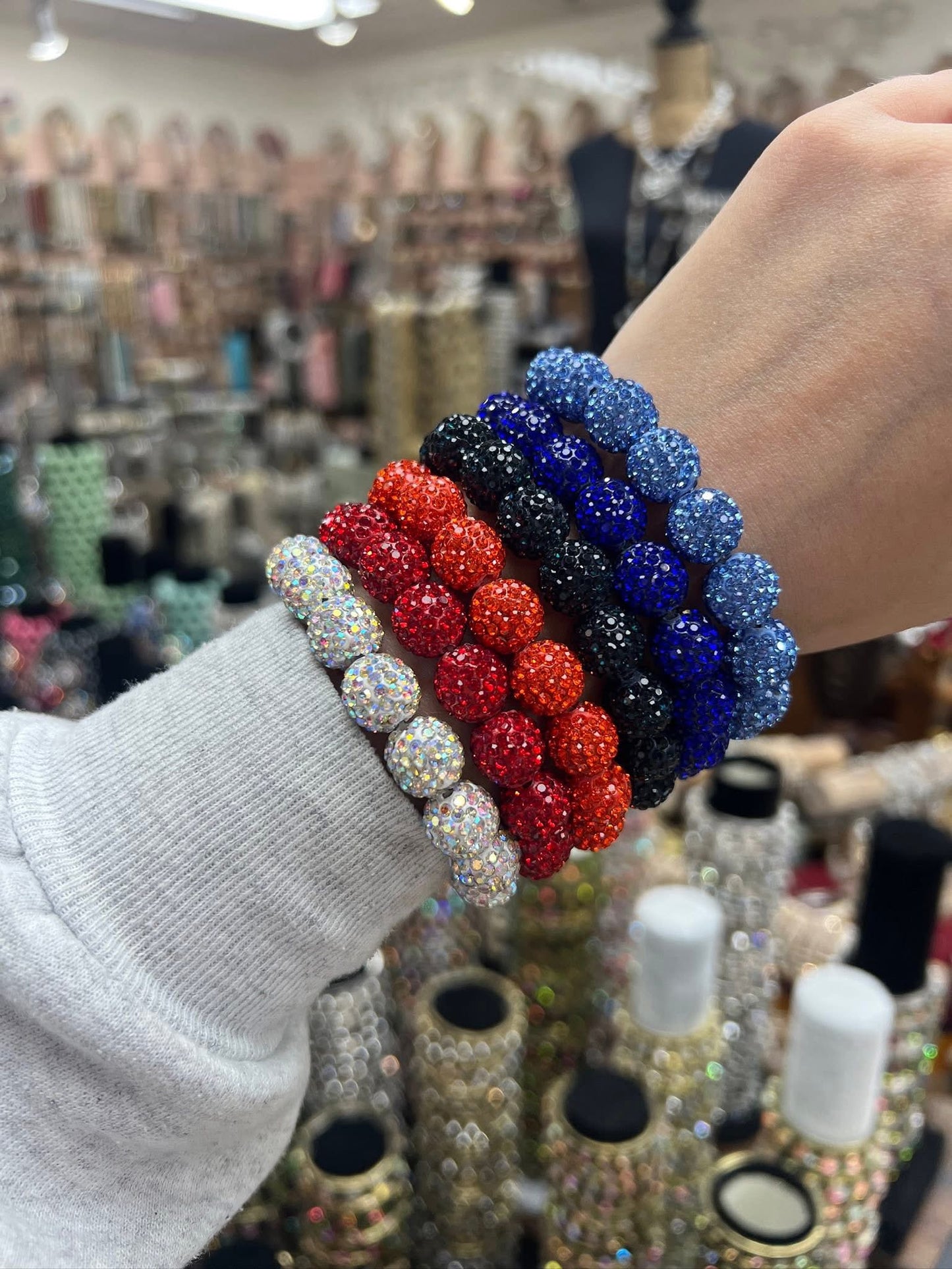 Rhinestone Beaded Bracelets