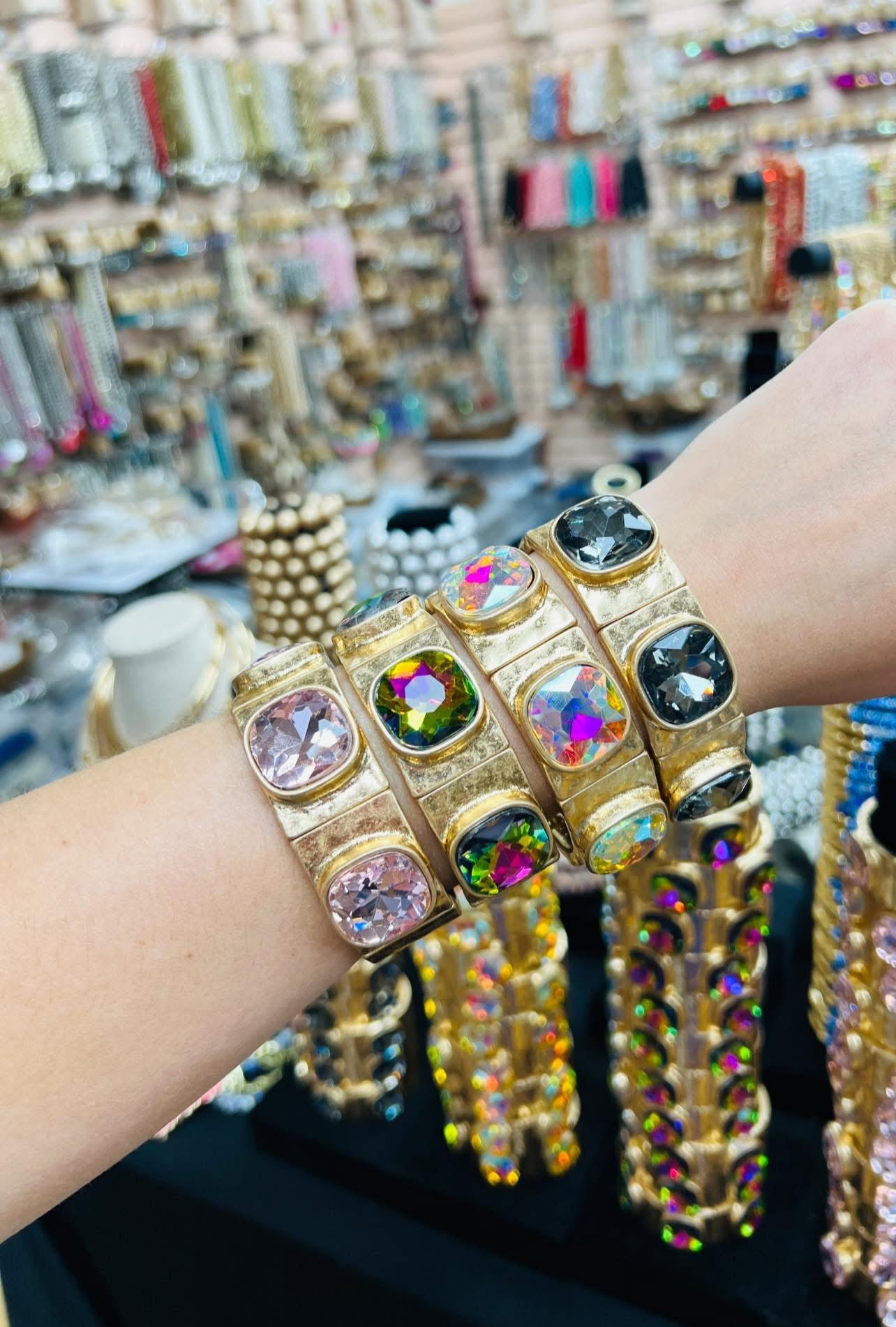 Large Foiled Gold Bracelet
