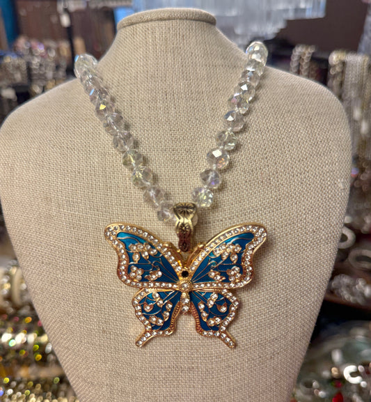 Blue Crystal Butterfly