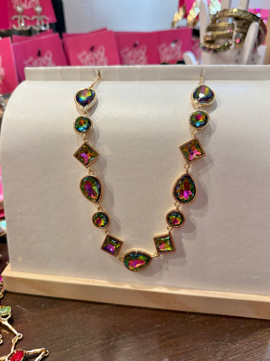Volcano Multi Shape Gold Necklace