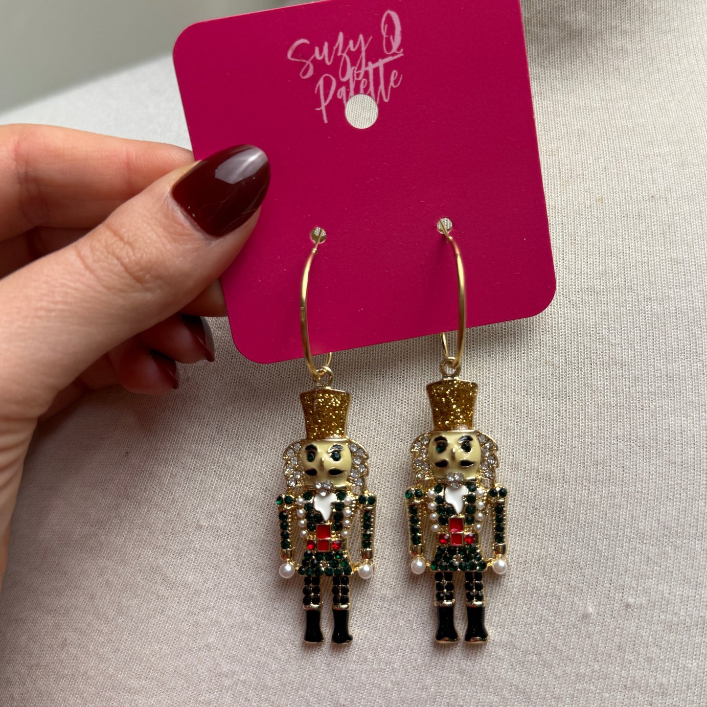 Nutcracker Christmas Earrings