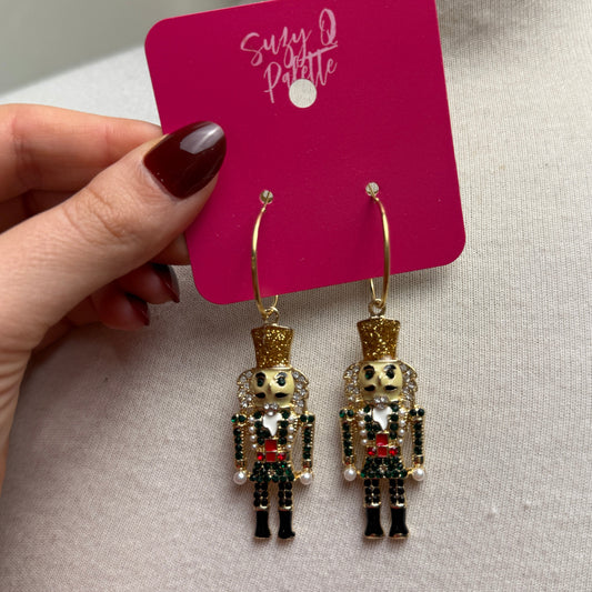 Nutcracker Christmas Earrings