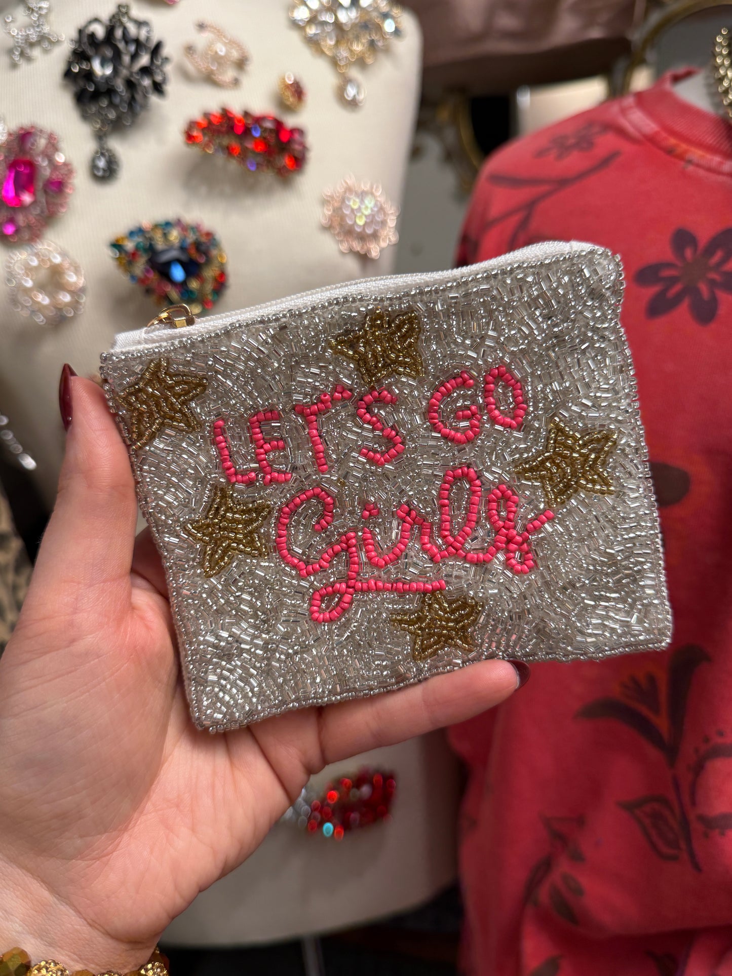 Lets Go Girls Beaded Bag