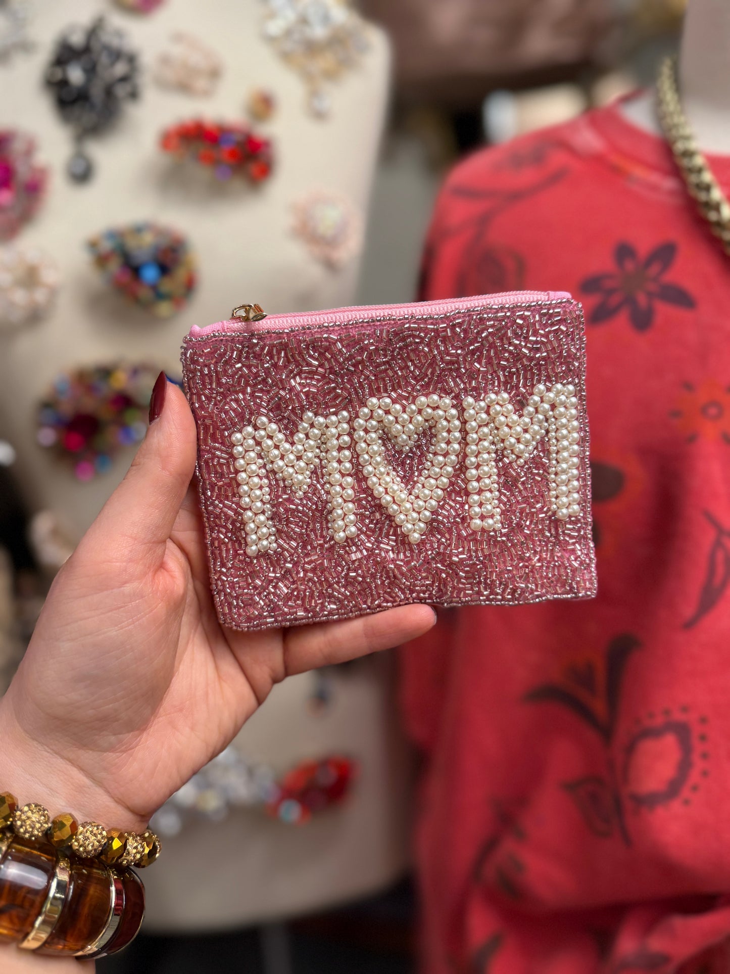 Mom Beaded Bag