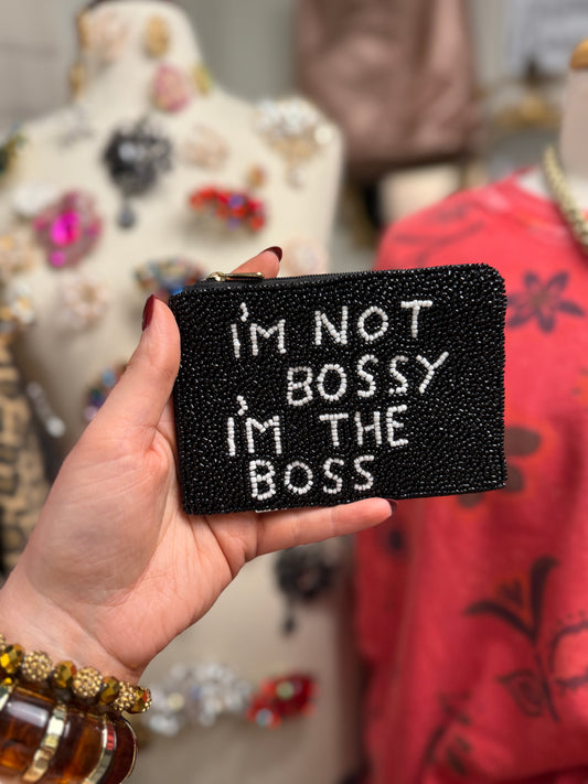 I'm Not Bossy, I'm the Boss Beaded Bag