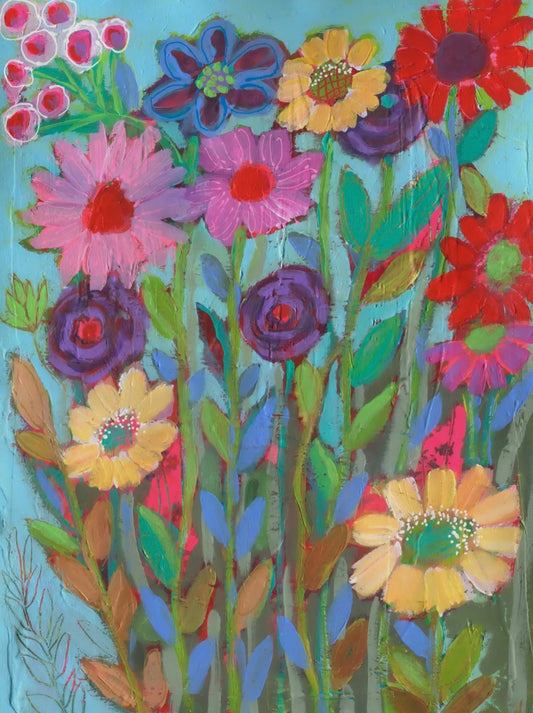 Blooms & Petals Stretched Canvas