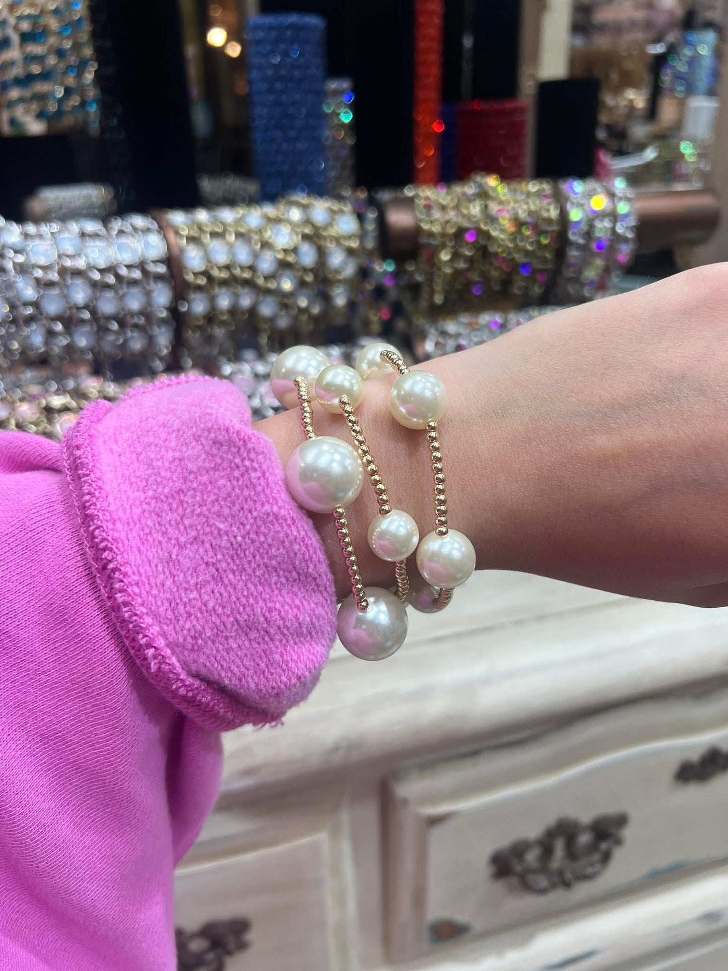 Promo Pearl 3 Stack Bracelets