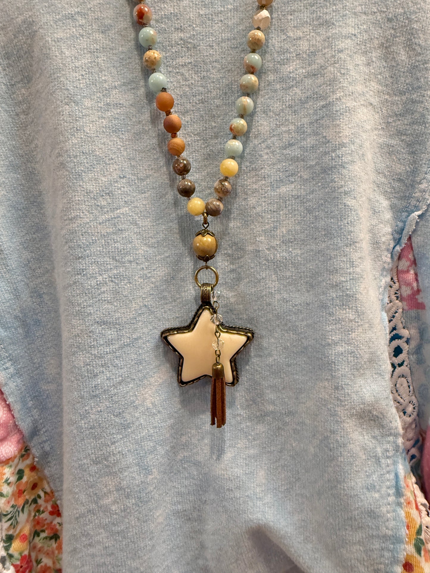 Star Gemstone Necklace