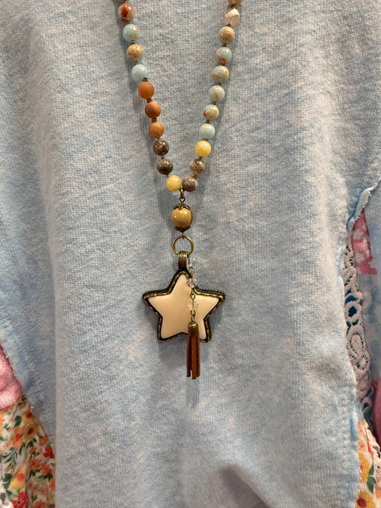 Star Gemstone Necklace