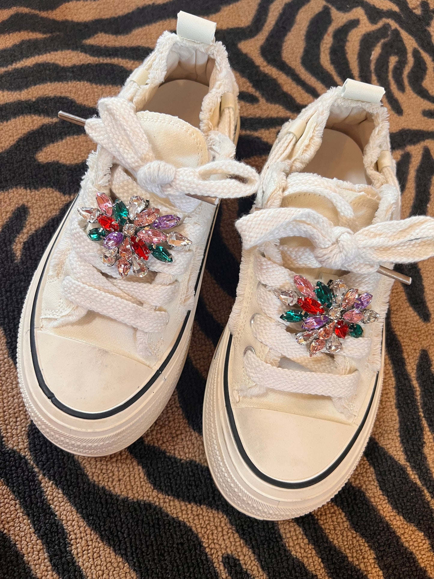 Multi Color Crystal Shoe Charms