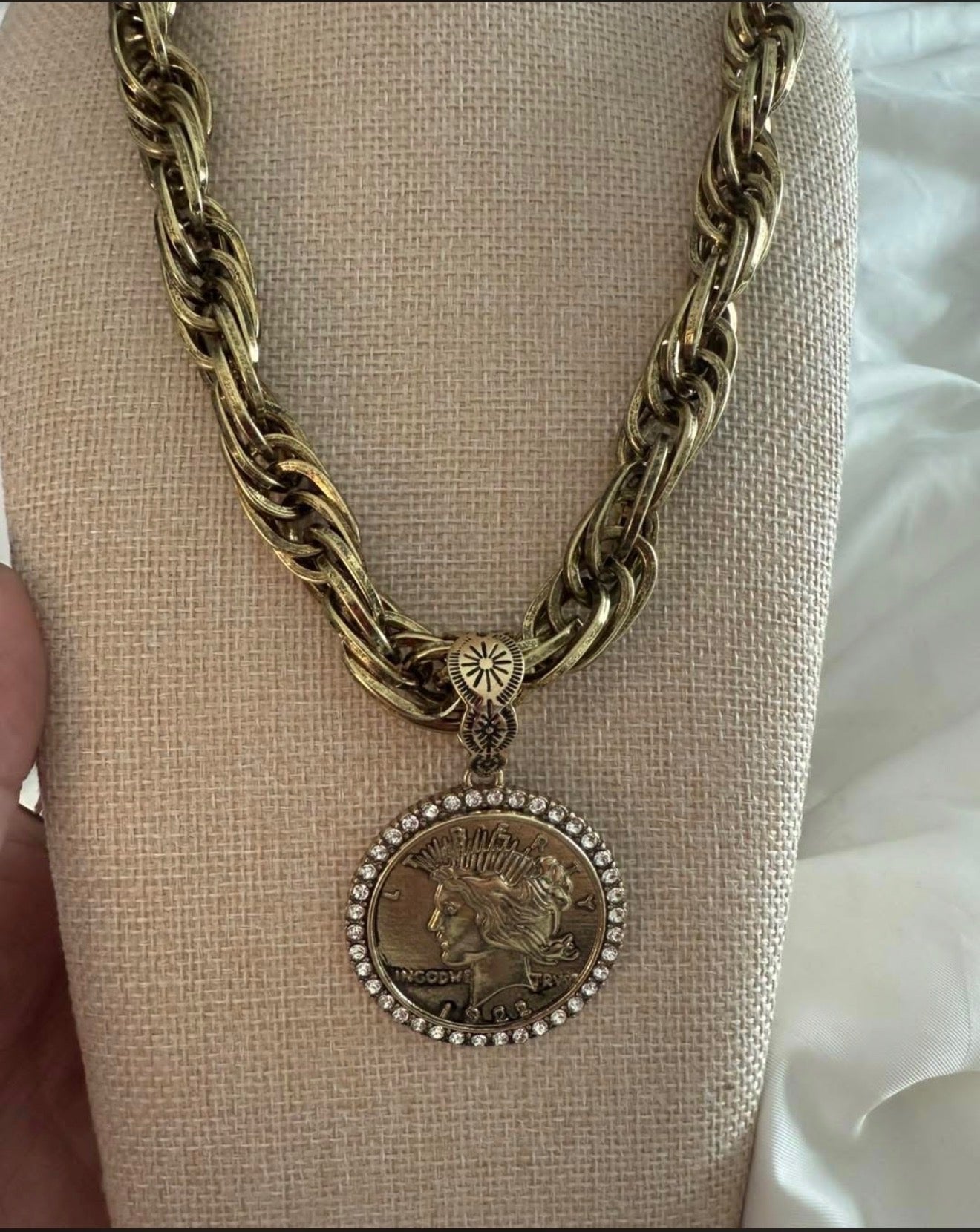 Lady Liberty  Coin Necklace