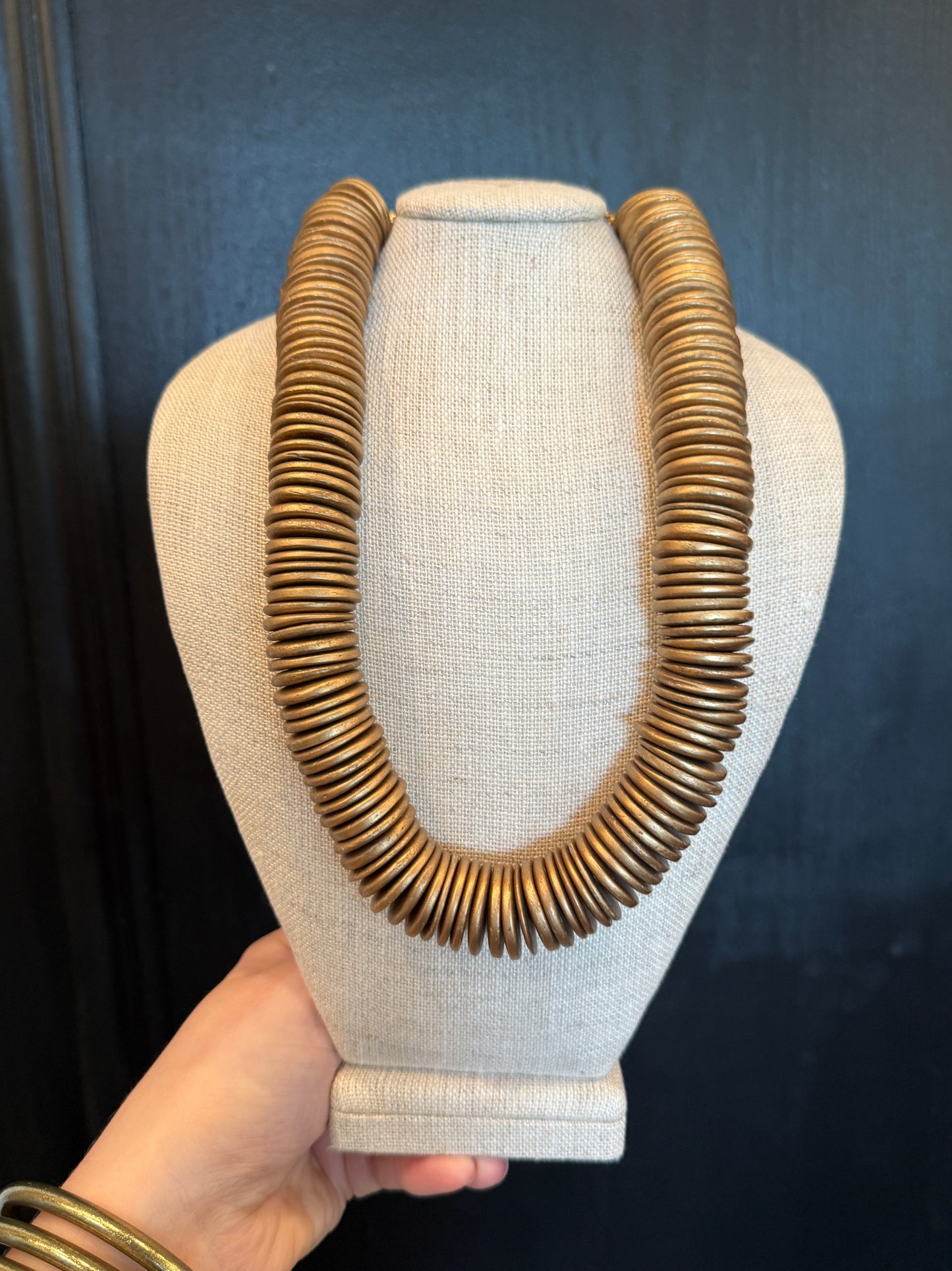 Gold Disc Necklace