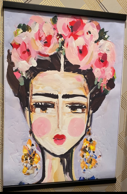 Canvas Print: "Flowers in Her Hair"