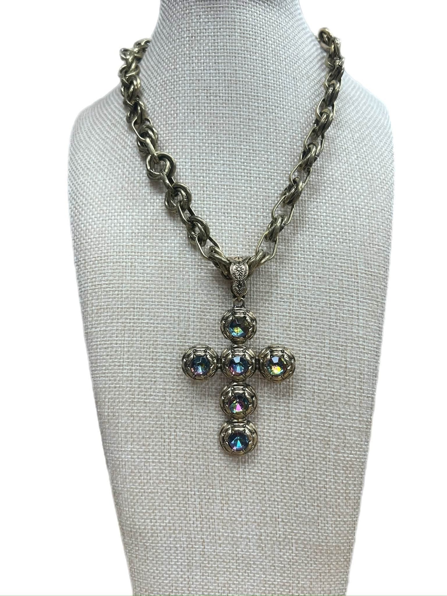 Volcano Cross Necklace