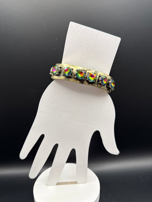 Large Volcano Stone Gold Bracelet