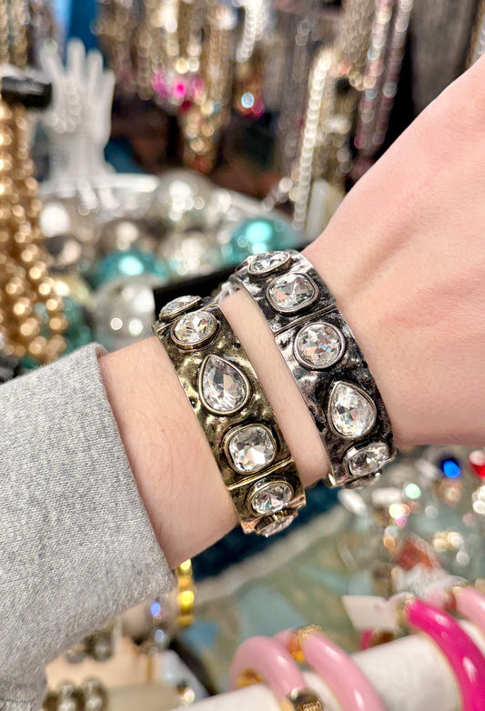 Clear Crystal Multi Shape Bracelet