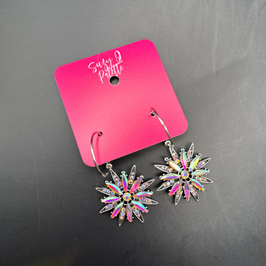 ALICE AB Floral Stone Earrings