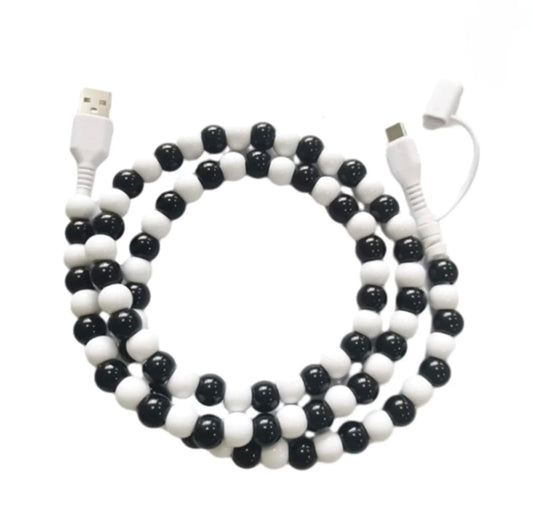 Black and White Phone Charger