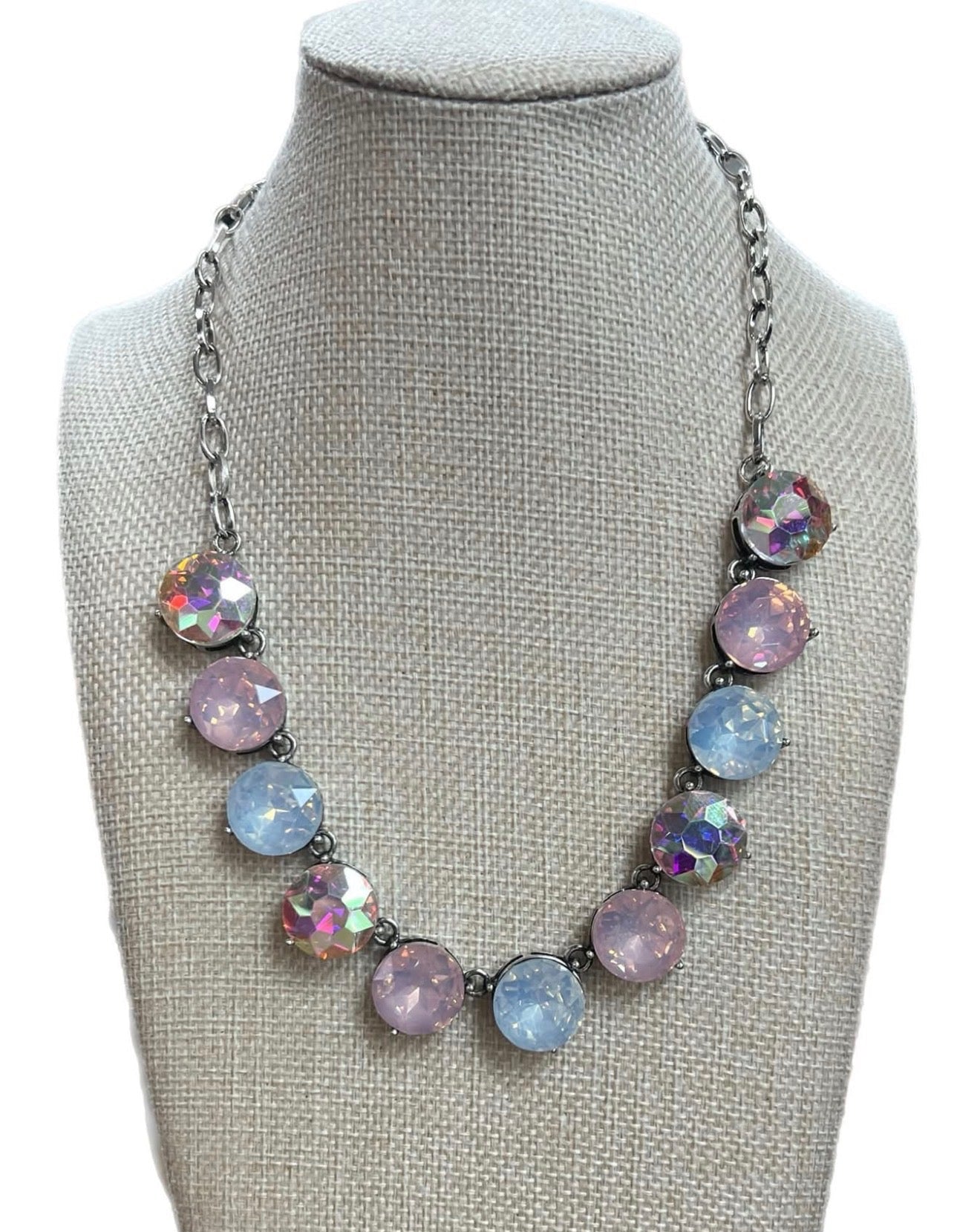 Opal AB Dime Necklace