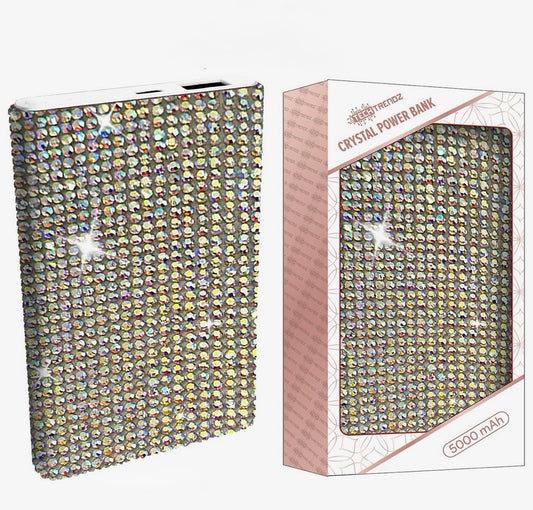 Silver Crystal Power Bank