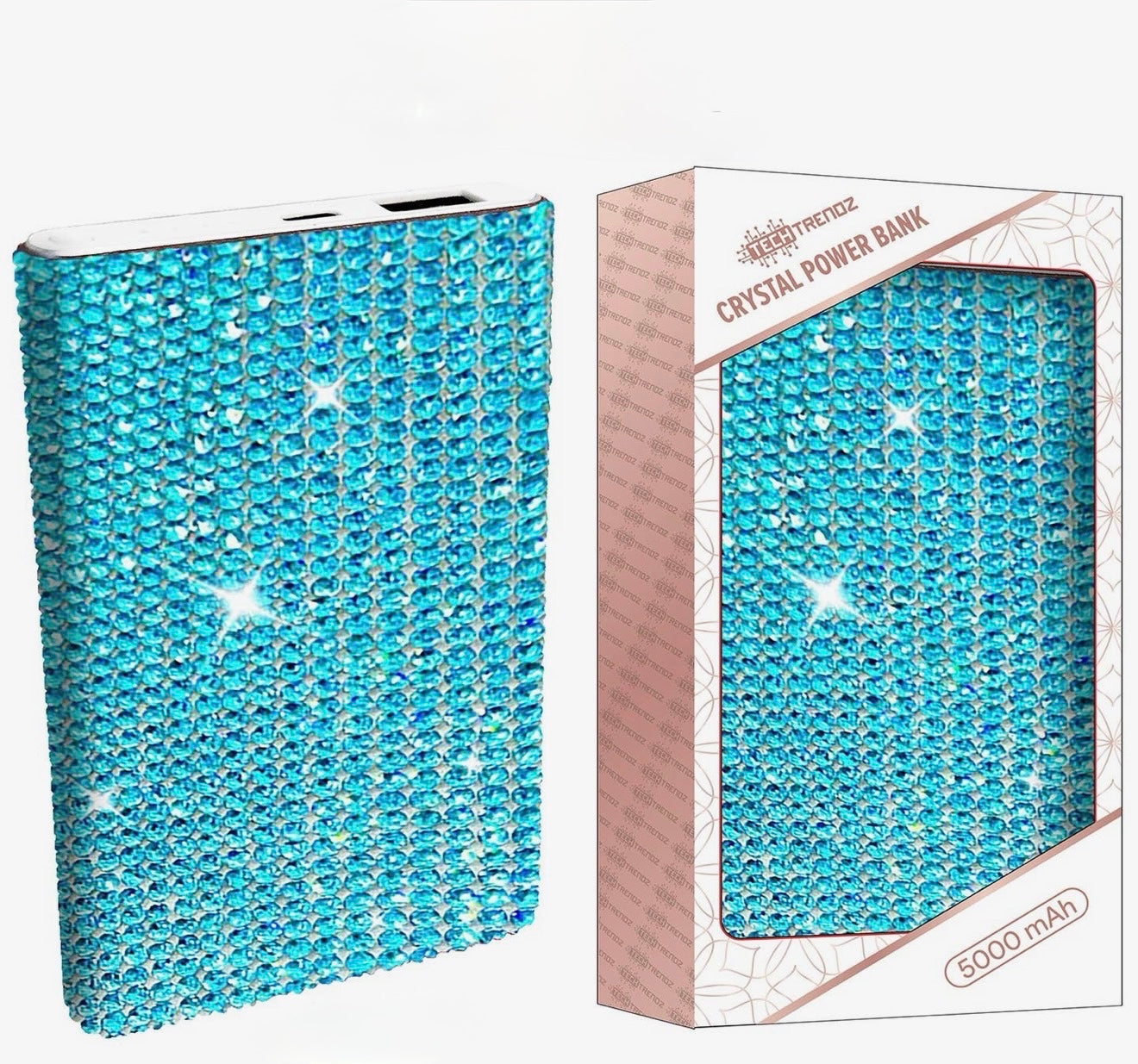 Turquoise Crystal Power Bank