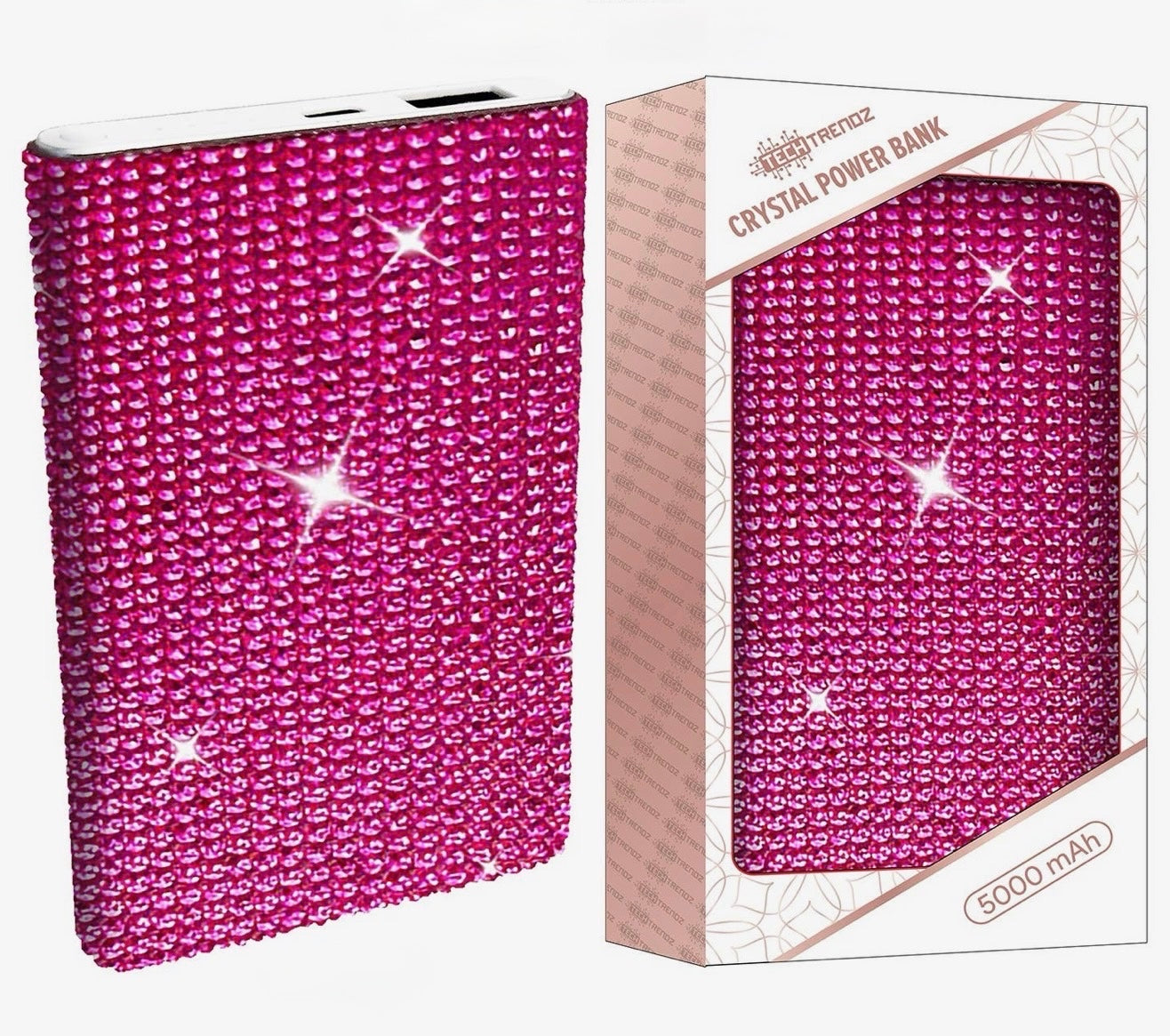 Pink Crystal Power Bank
