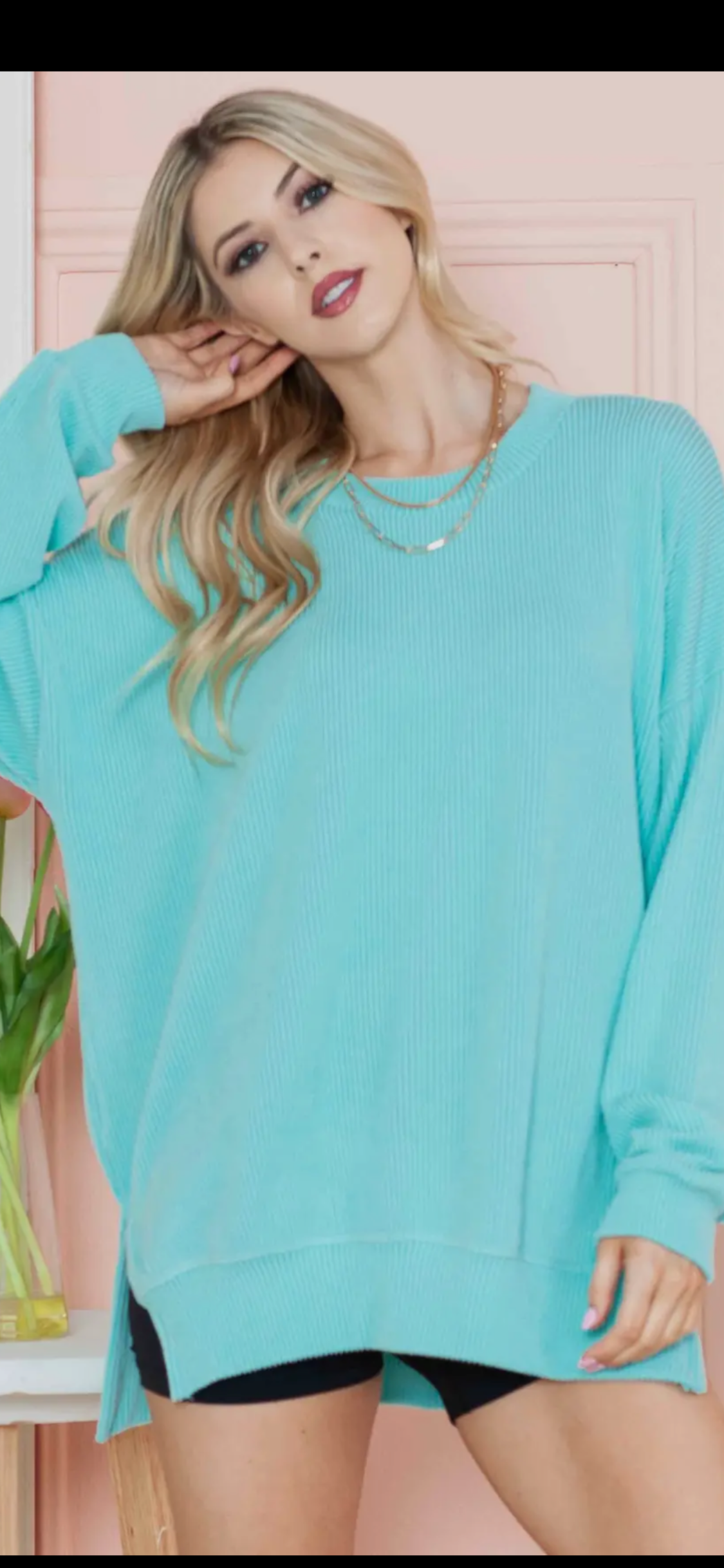 MAGIC FIT Long Sleeve Top Aqua