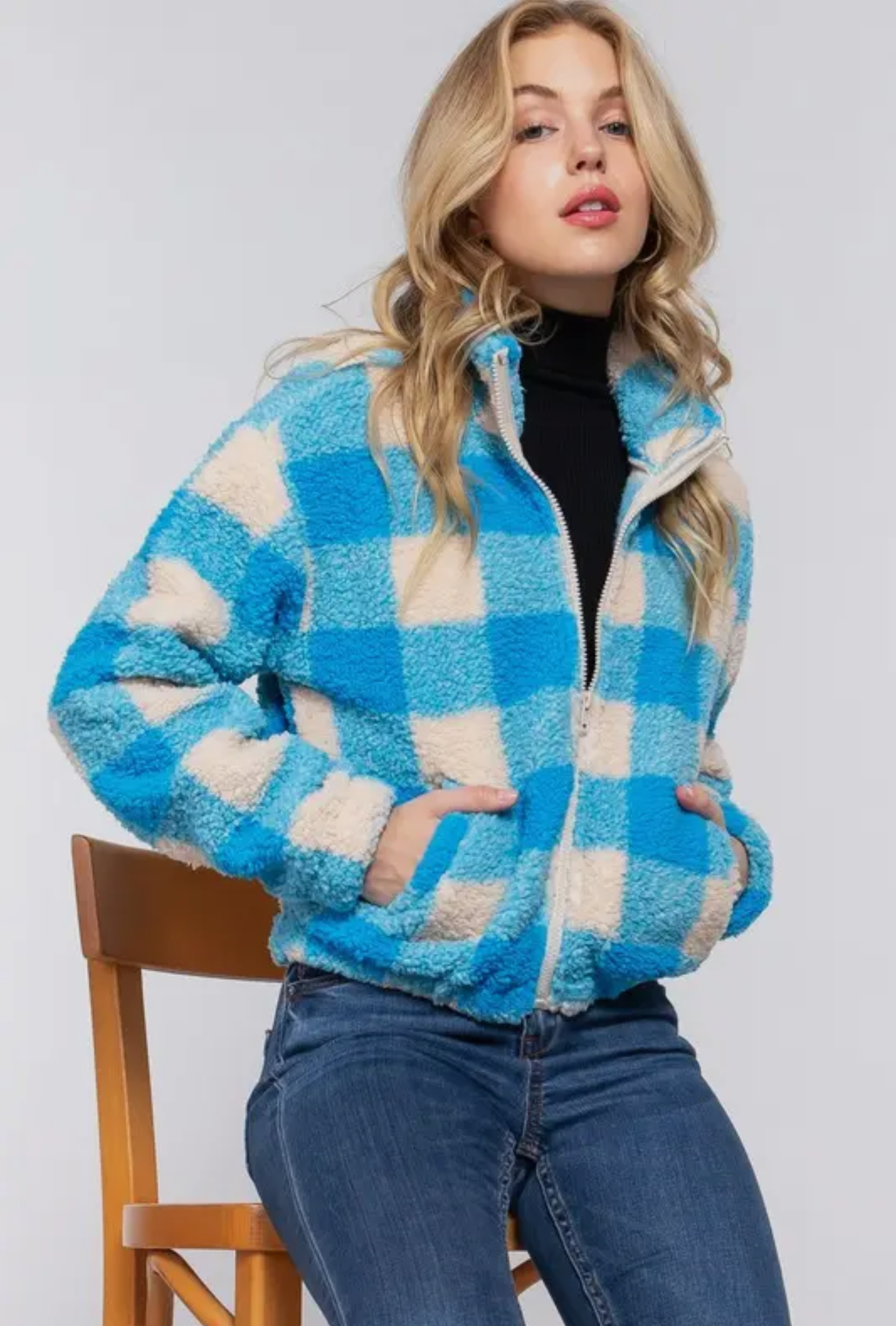 Blue Plaid Jacket