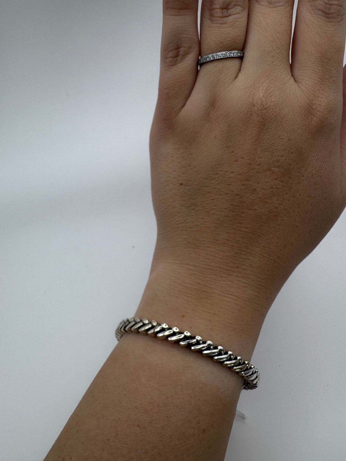 Silver Link Style Bracelet