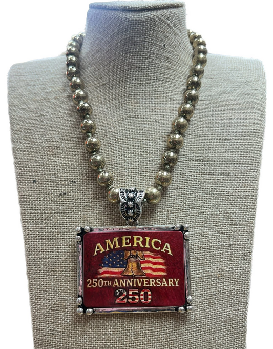 America 250th Anniversary Necklace