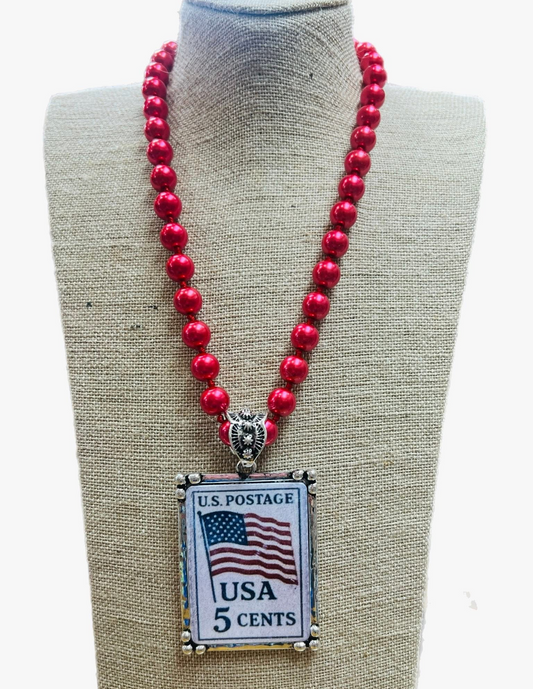 USA Postage Necklace