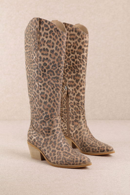 Giada Leopard Boots