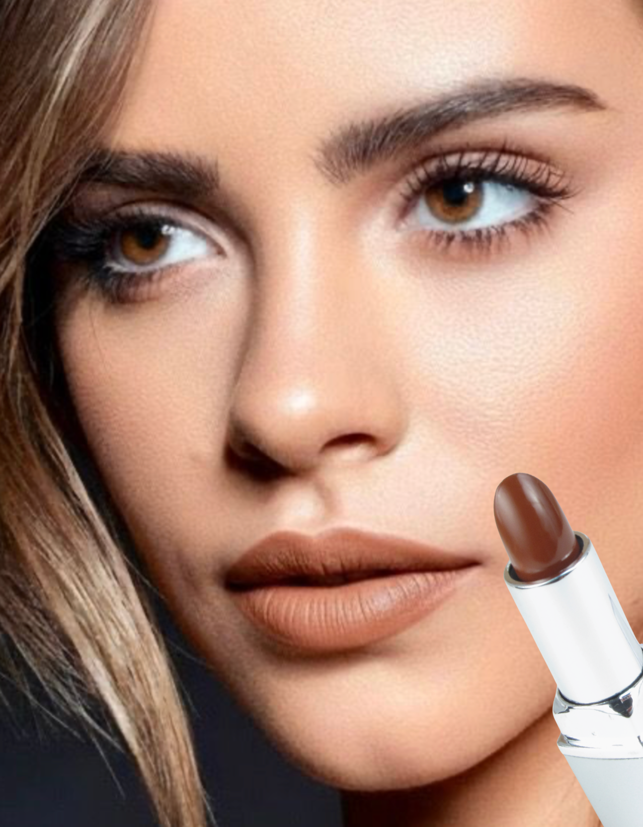 #97 Brown Color Changing Lipstick