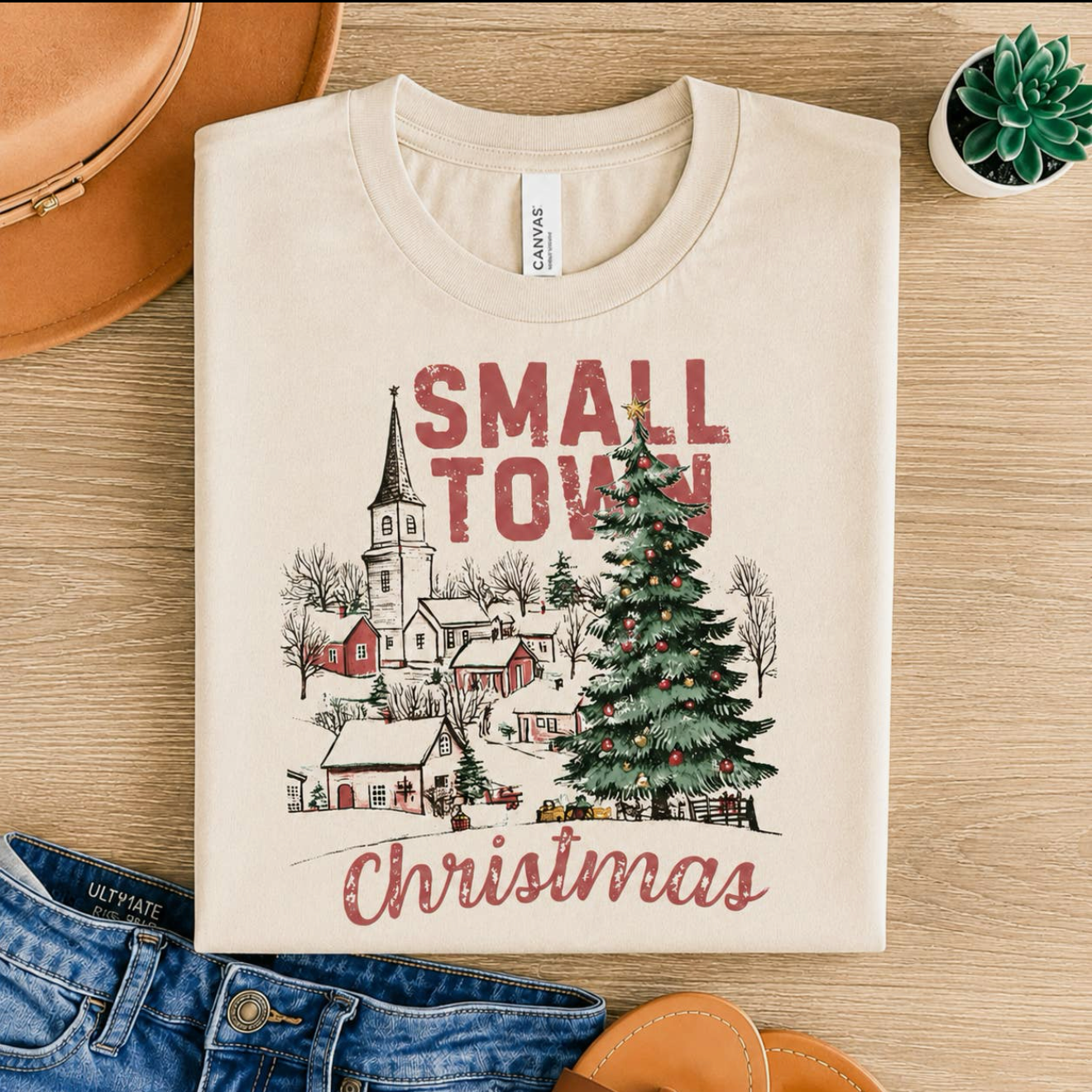 Small Town Christmas Tee