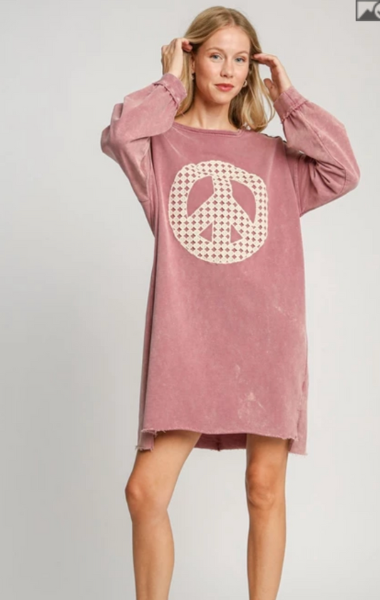 UMGEE Mauve Peace Dress