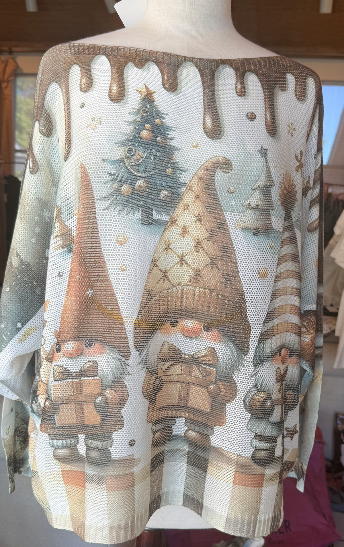 LOOWIE Choco Gnome Elf Christmas Sweater