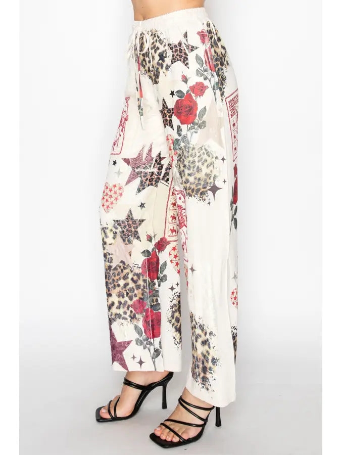 ORIGAMI Star Rose Pants
