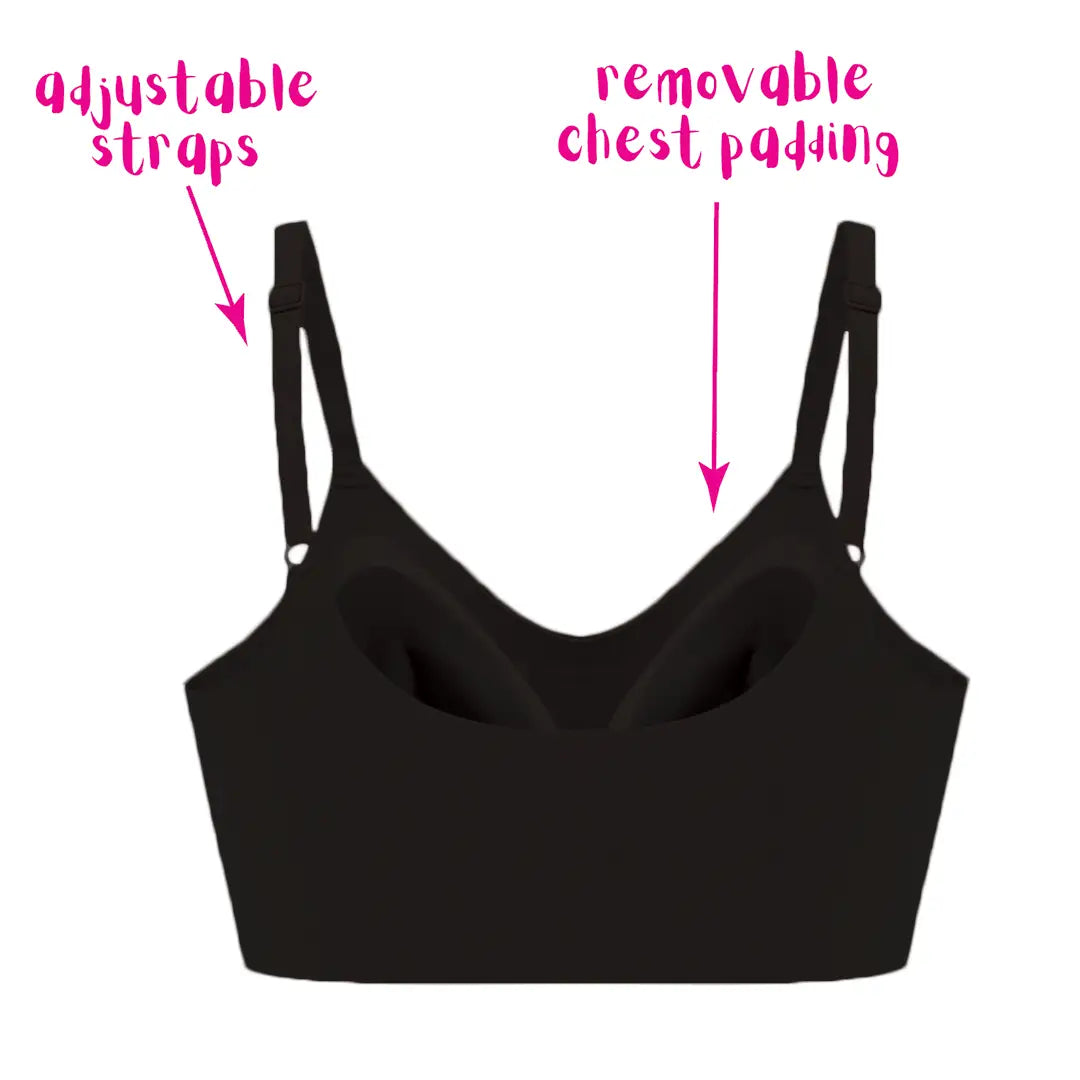 THE ONLY BRA -  Black Adjustable