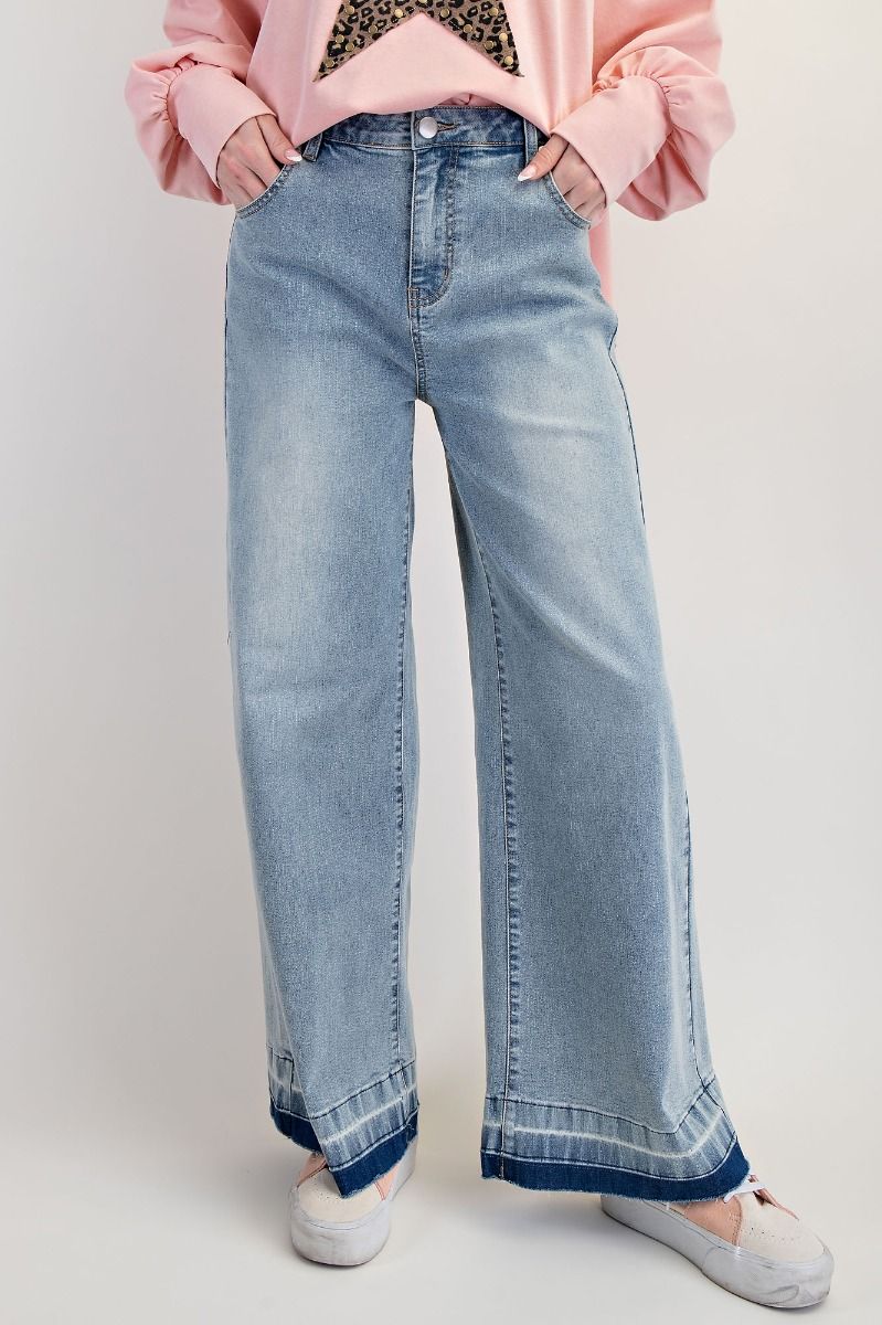 EASEL WASHED DENIM PANTS