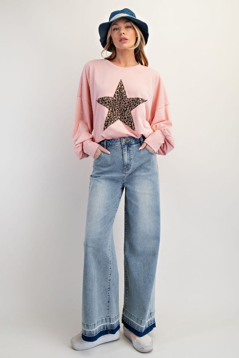 EASEL WASHED DENIM PANTS