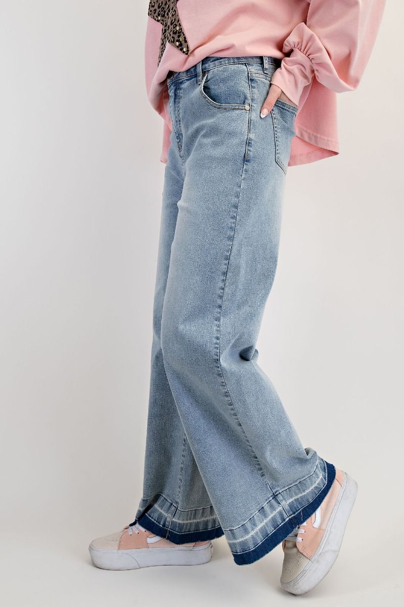 EASEL WASHED DENIM PANTS
