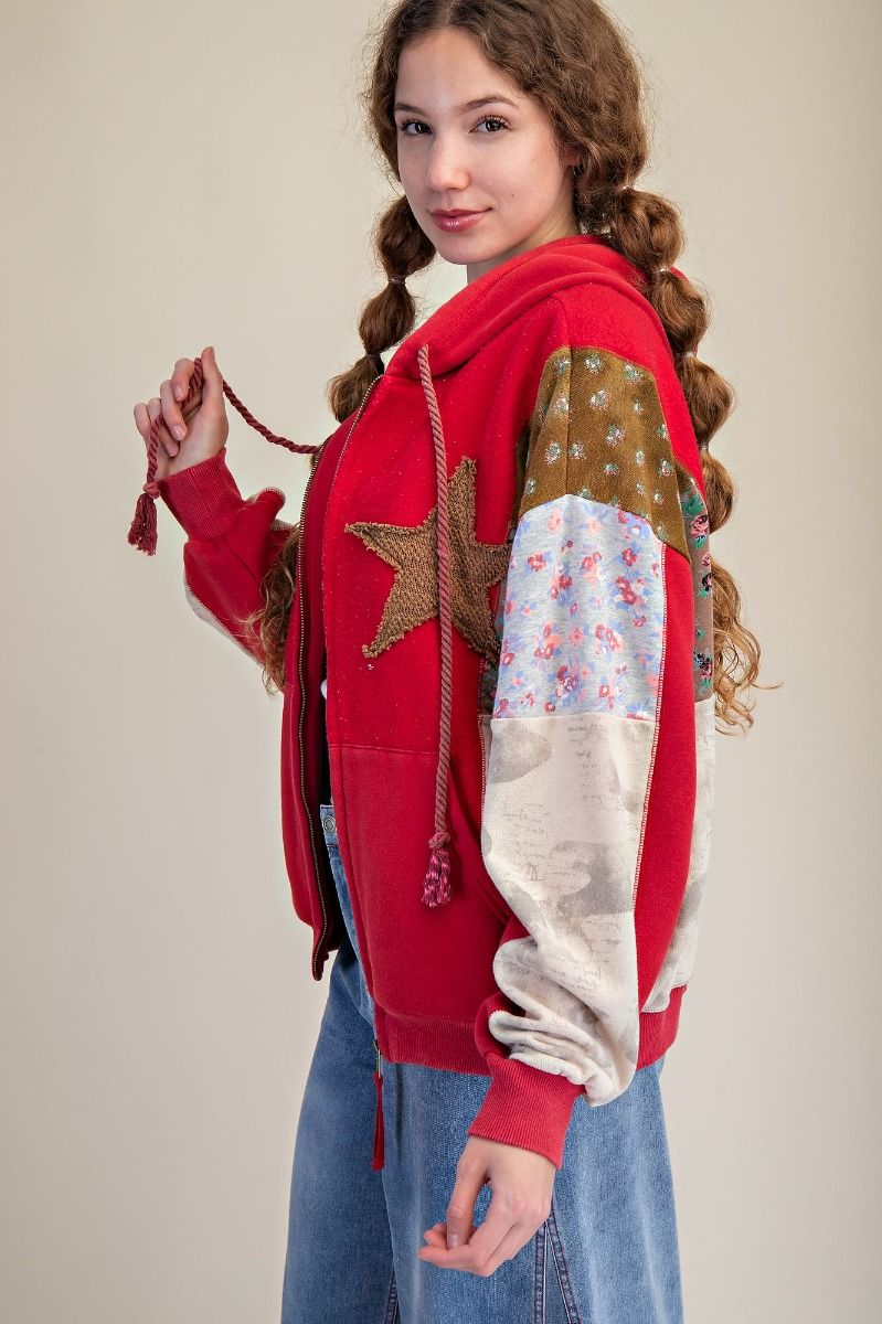 EASEL Red Star Patch Jacket