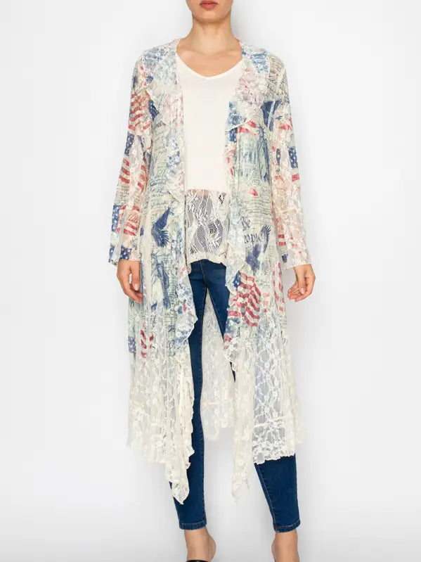 ORIGAMI Freedom Lace Cardigan