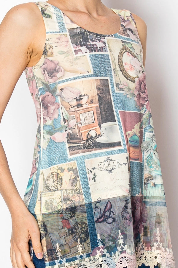 ORIGAMI Paris Lace Extender Tank