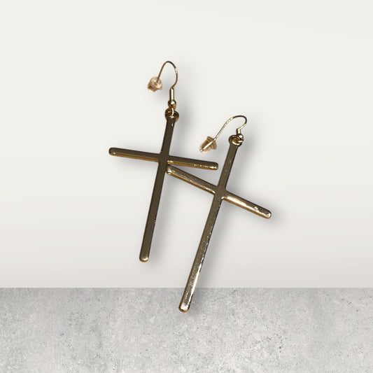 Silver Stainless Steel Cross 3inch