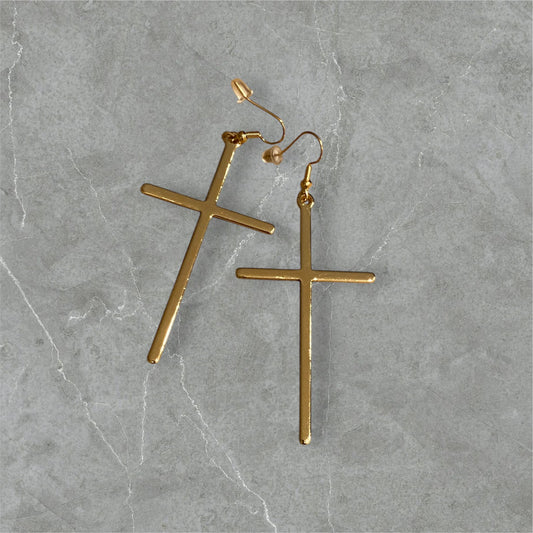 Gold Plated Stainless Steel Cross 3inch