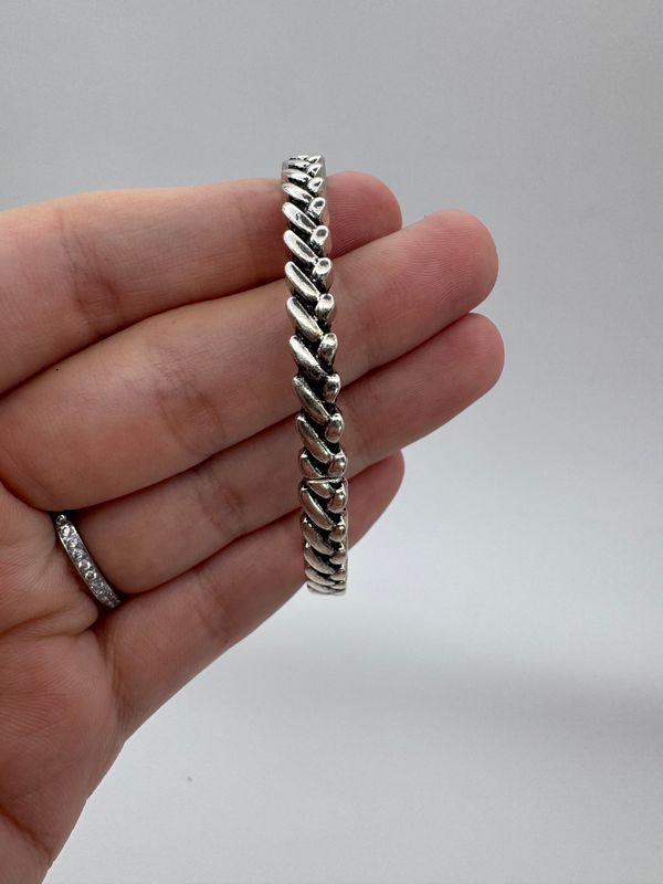 Silver Link Style Bracelet