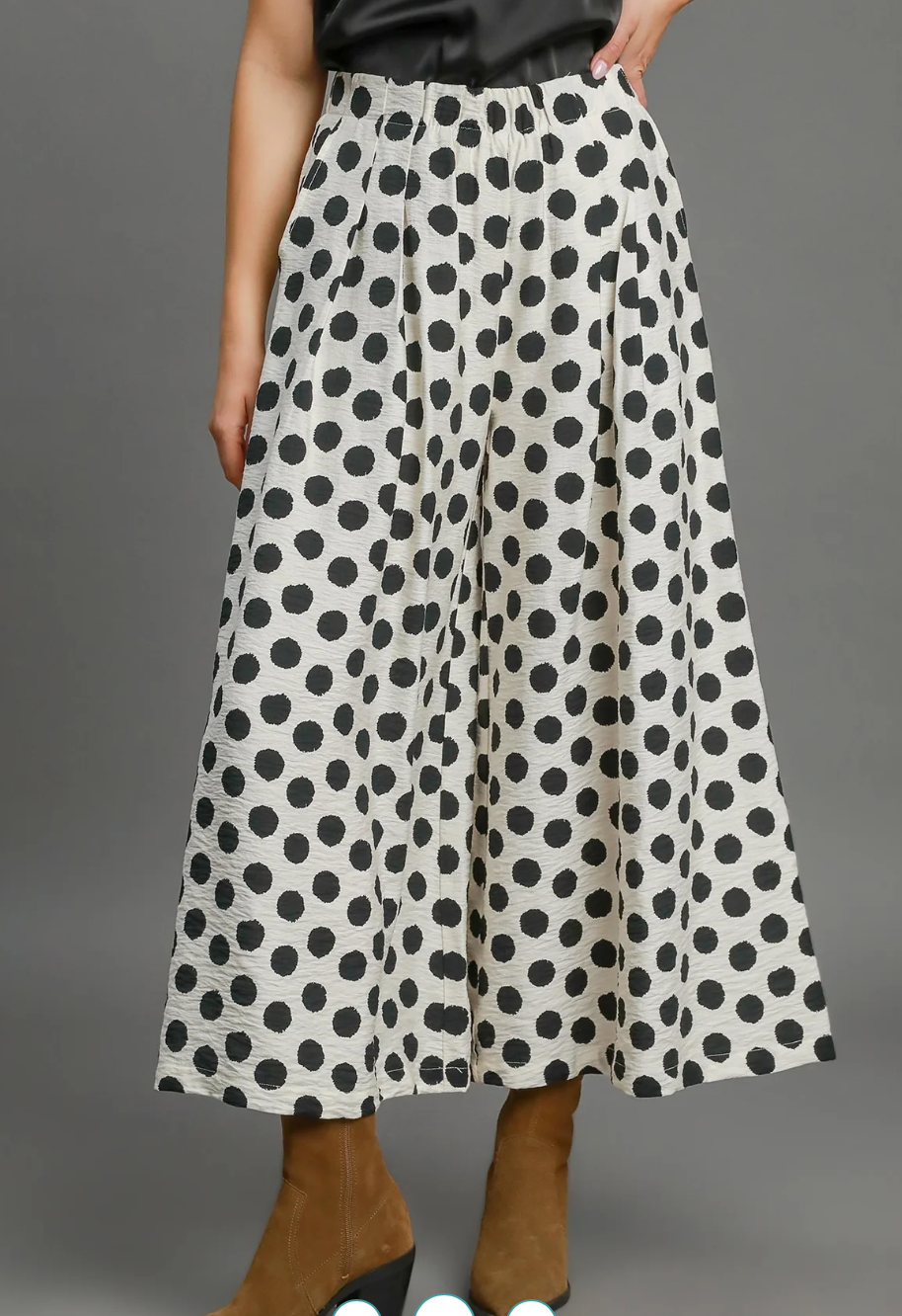UMGEE Playful Polka Wide Leg Pants