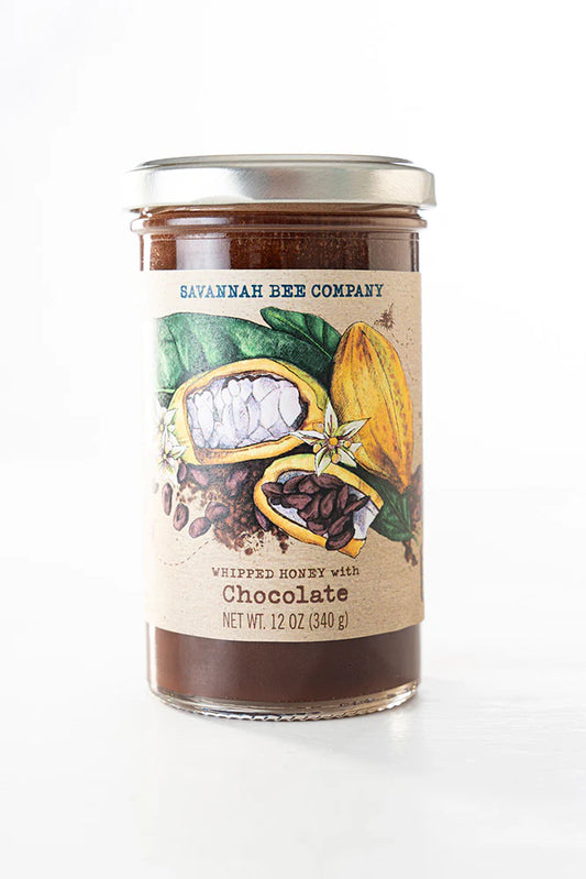 Savannah Bee Company Whipped Honey with Chocolate 12 oz.